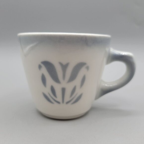 Vintage Syracuse China Ceramic Diner Coffee Mug Stencil Floral Design USA 89 - Picture 1 of 7